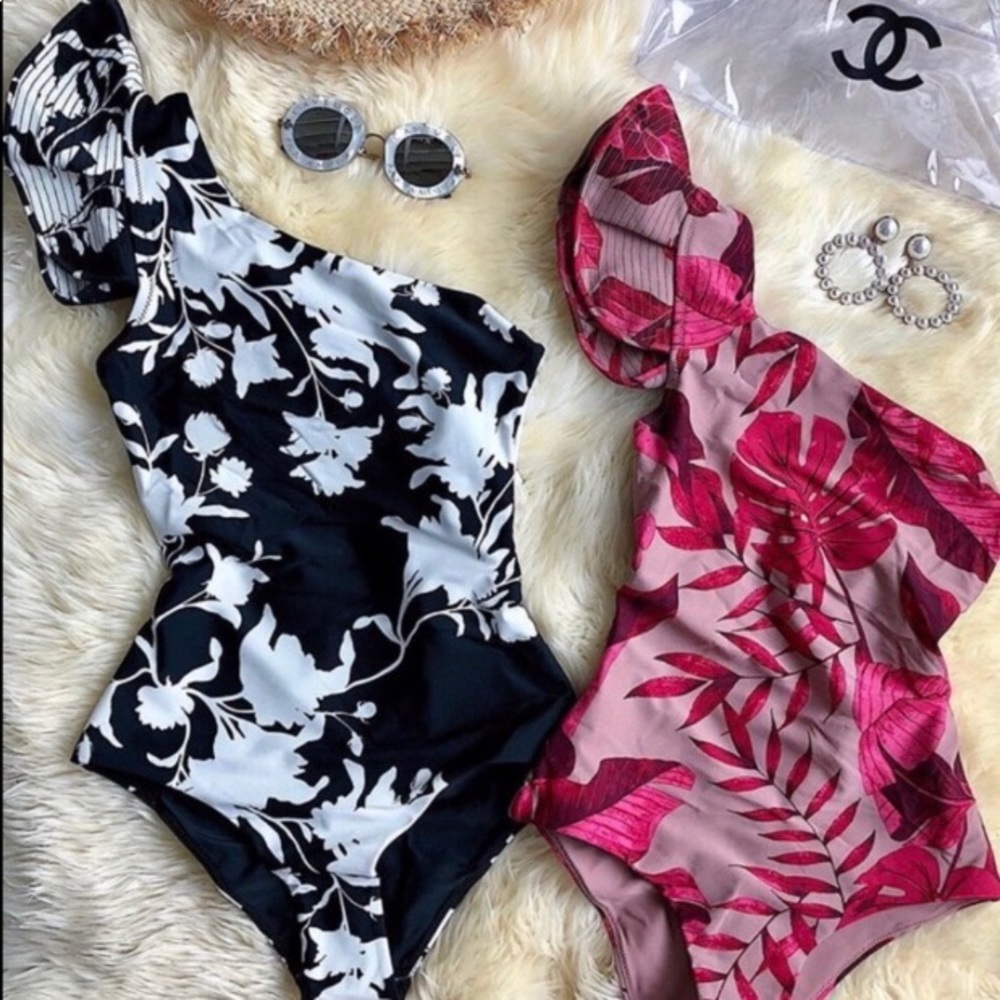 NWT Johanna Ortiz X H&M one shoulder swimsuit.